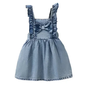 Denim Bow Dress