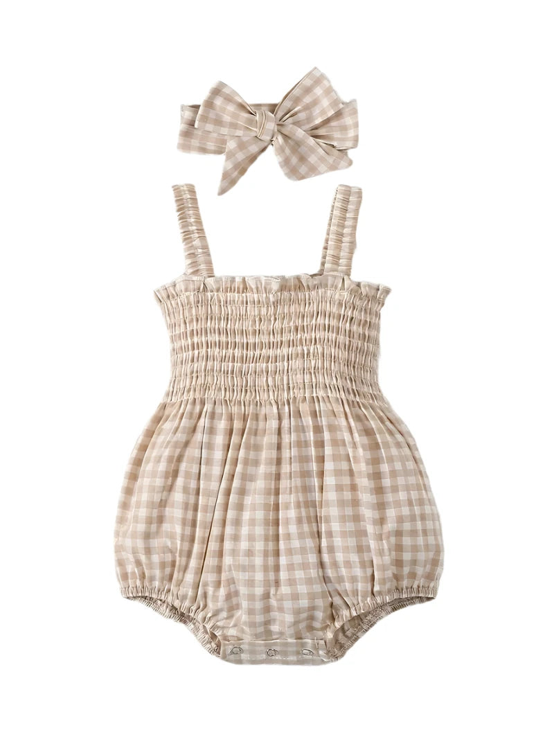 Gingham Romper