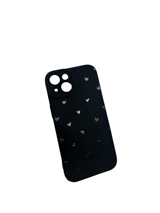 Mini Heart Phone Case Black